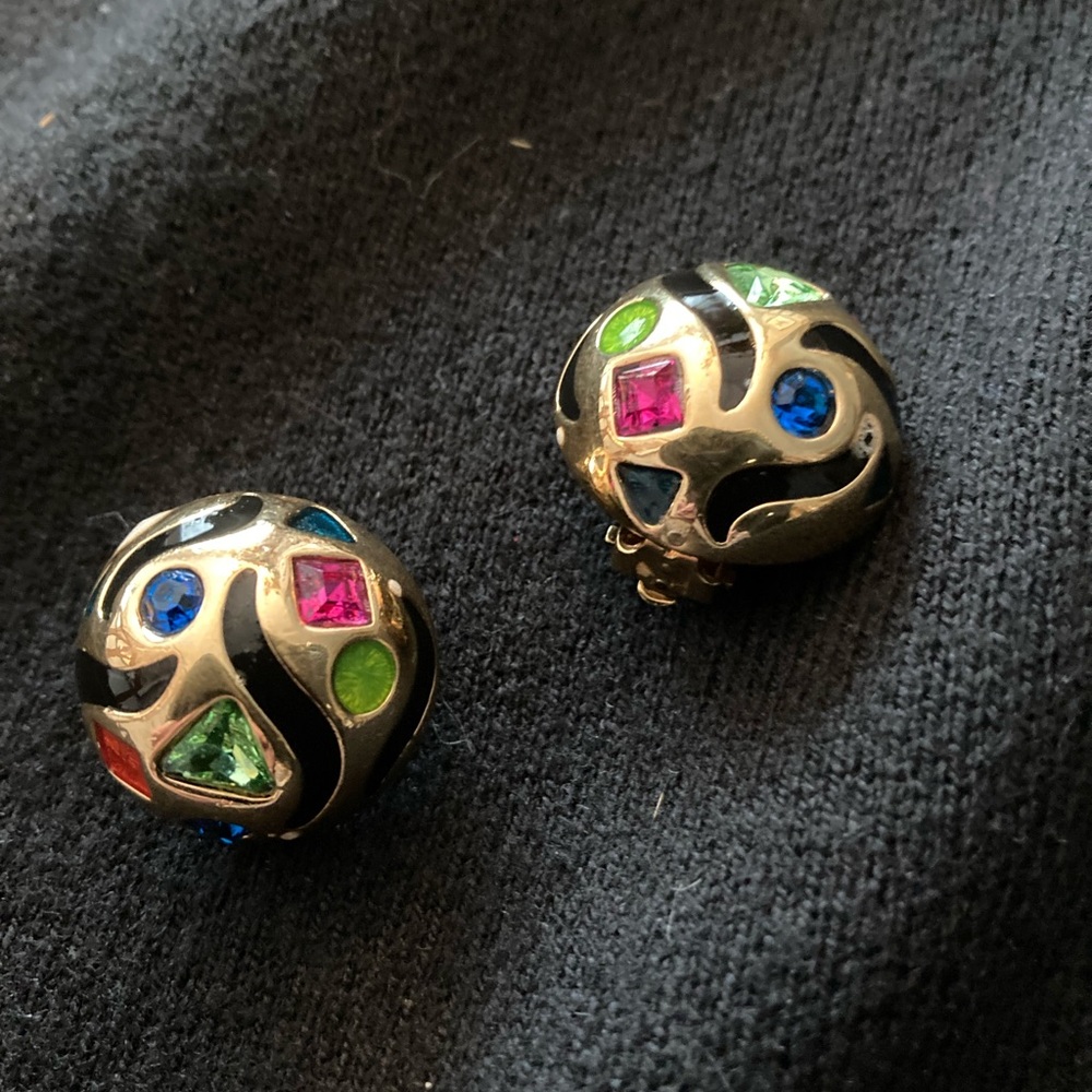 Swarovski clip on earrings